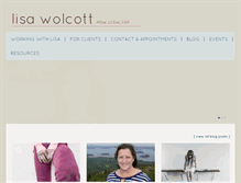 Tablet Screenshot of lisawolcott.com